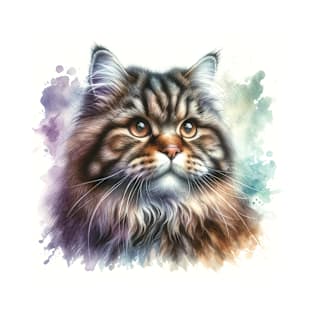 American Wirehair - Watercolor Cat T-Shirt