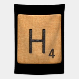 Scrabble Letter 'H' Tapestry