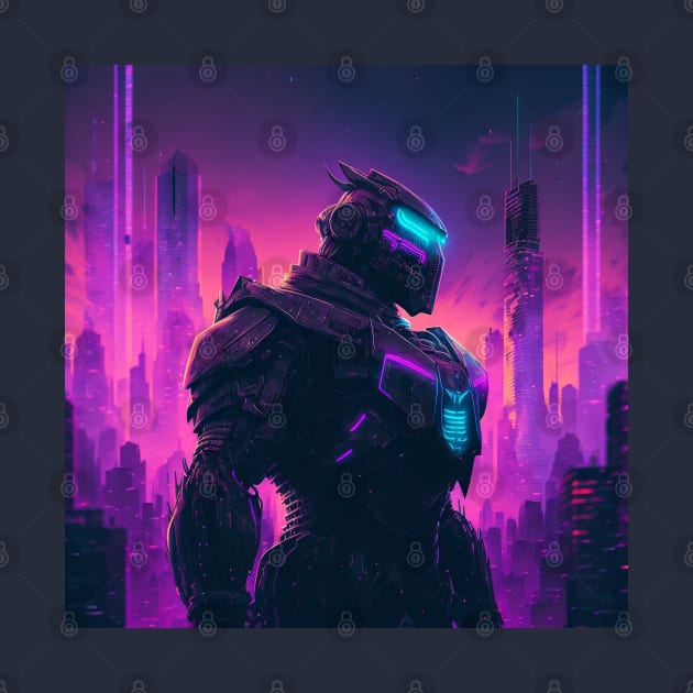 Retrowave Robot #3 by Dataxe