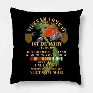 1st Infantry Div - II Field Force - Operation Junction City w VN SVC X 300 Pillow