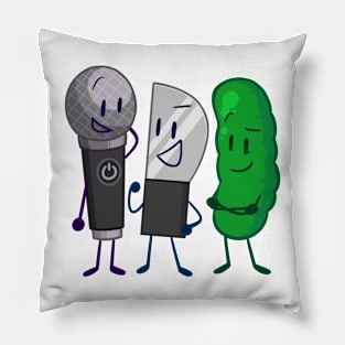 Microphone Knife and Pickle (Inanimate Insanity) Pillow