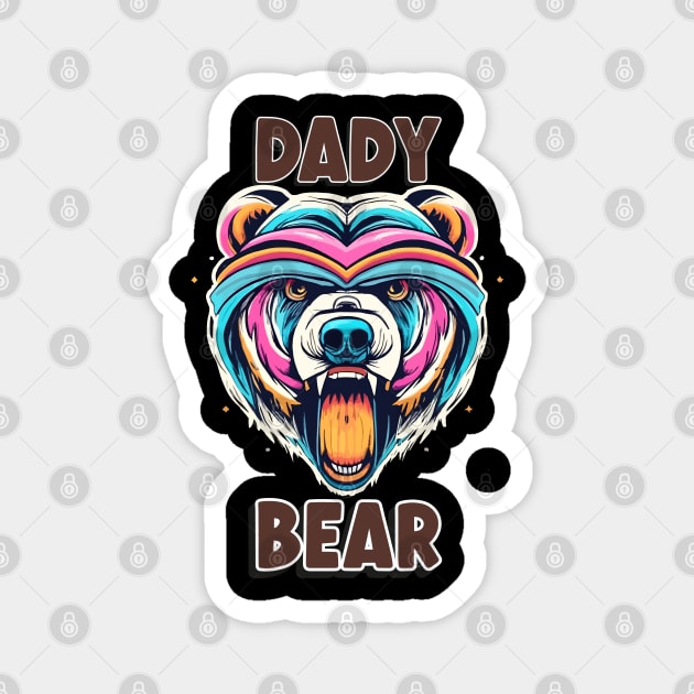 Dady Bear t shirt Magnet by Printashopus