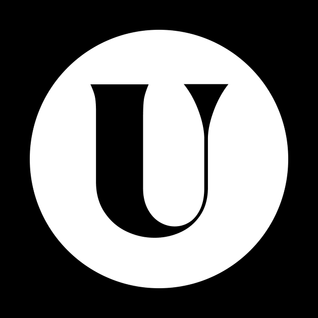 U (Letter Initial Monogram) by n23tees