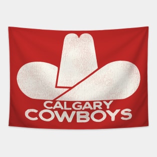 Defunct Calgary Cowboys Hockey Team Tapestry