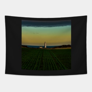Sunset  At Saint Mary's Lighthouse Tapestry