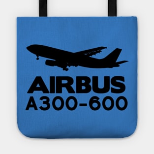 Airbus A300-600 Silhouette Print (Black) Tote