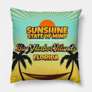 Bay Harbor Islands Florida - Sunshine State of Mind Pillow