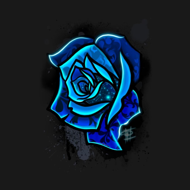 Blue Rose by Artbypanda13