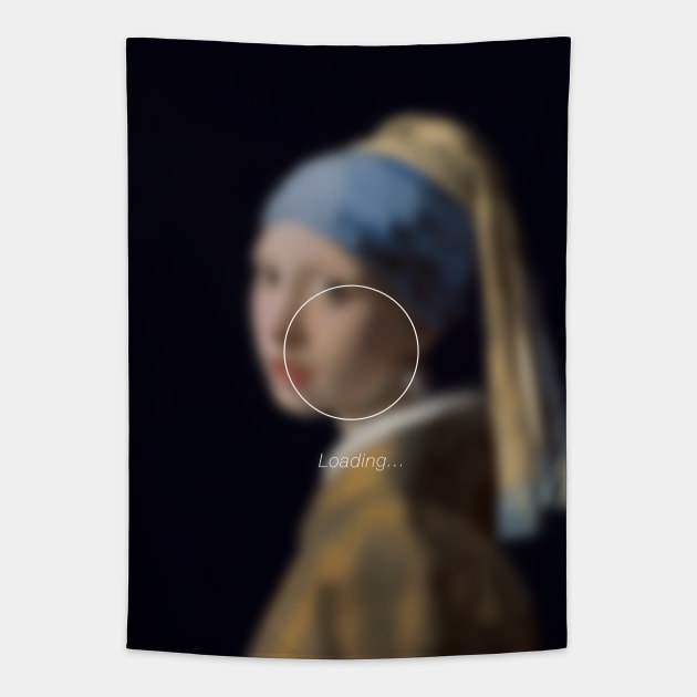 Girl with a Pearl Earring _loading.. Tapestry by Lab7115