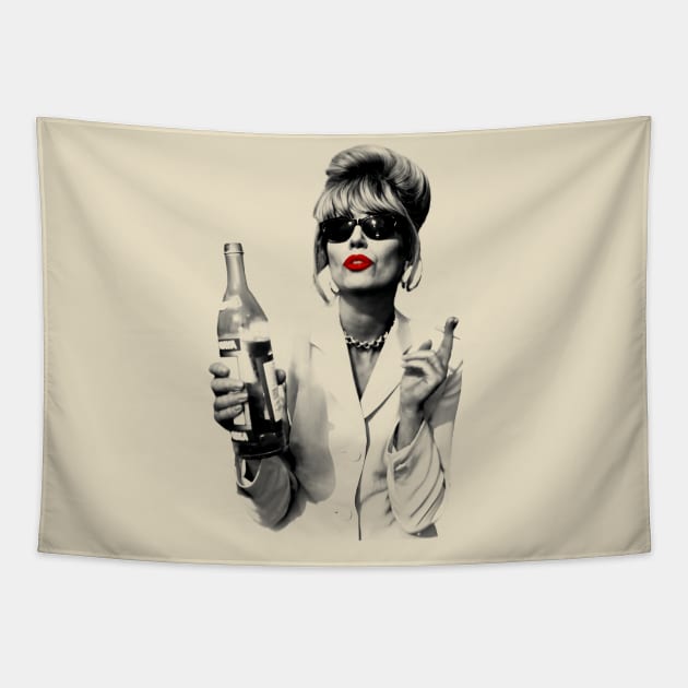 Patsy Stone Retro Fan Art Design Tapestry by Jazz In The Gardens