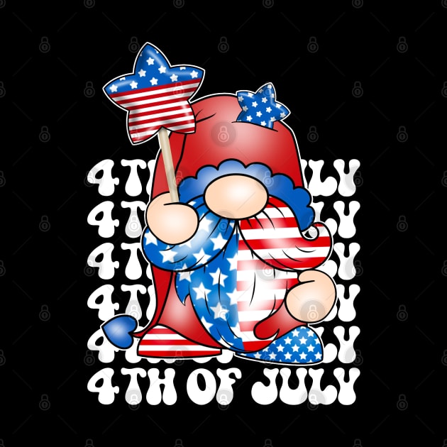 4th of July gnome by Zedeldesign