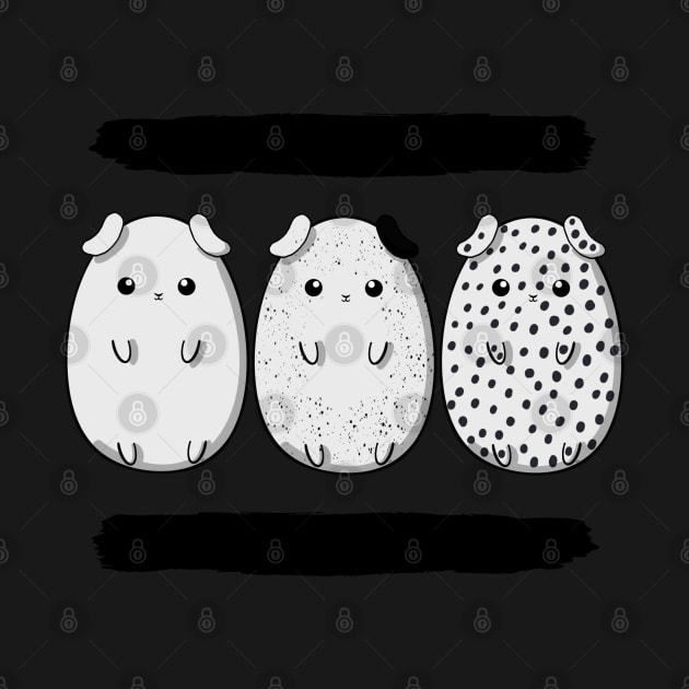 Spots and Stripes Guinea Pig - cute spotty guinea pigs by Catphonesoup