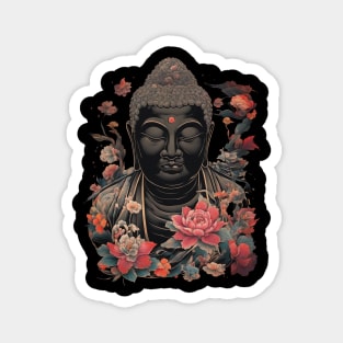 Black Buddha Magnet