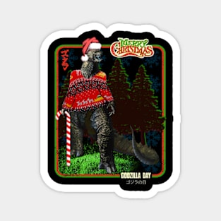 Godzilla christmas Magnet