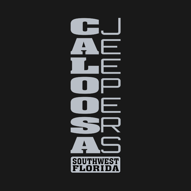 Silver Vertical Logo by Caloosa Jeepers 