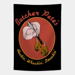 Butcher Pete - Parody, Meme, Gaming, Blues, Satire Tapestry