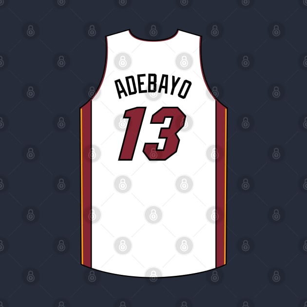 Bam Adebayo Miami Jersey Qiangy by qiangdade