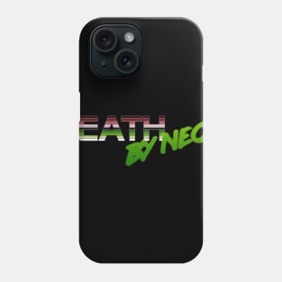 Death By Neon Logo Design - Official Product Color 5 - cinematic synthwave / horror / berlin school / retrowave / dreamwave t-shirt Phone Case