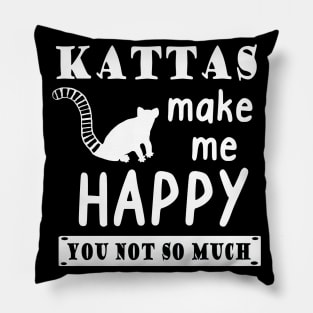 Ring-tailed lemurs make me happy saying motif animal Pillow