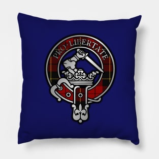 Clan Wallace Crest & Tartan Pillow