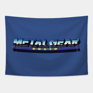 Metal Gear Solid 80's Outrun Logo Sticker Tapestry