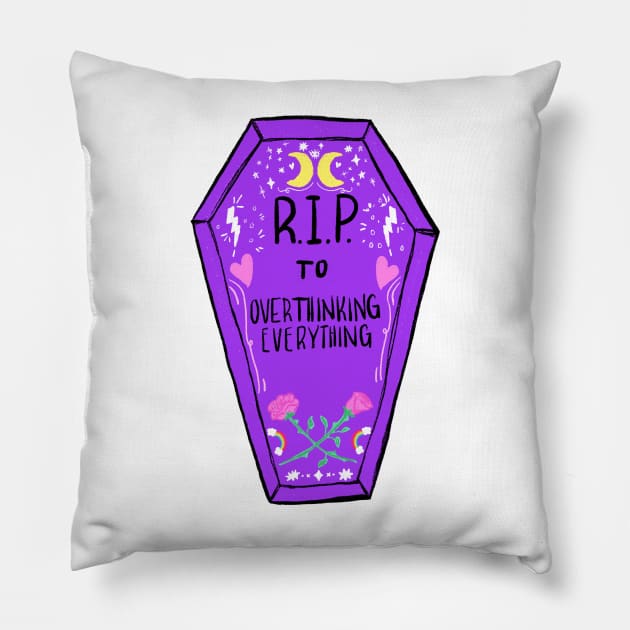 RIP to Overthinking Everything Pillow by DaydreamerAlley