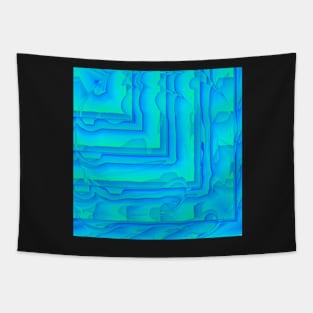 Blue corners Tapestry