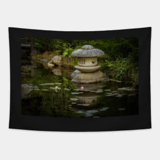 Japanese pond reflections Tapestry