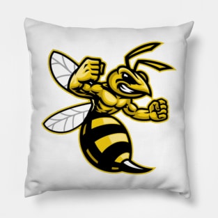 Angry hornet wasp Pillow