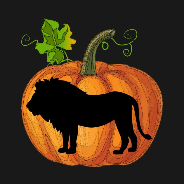 Lion in pumpkin by Flavie Kertzmann