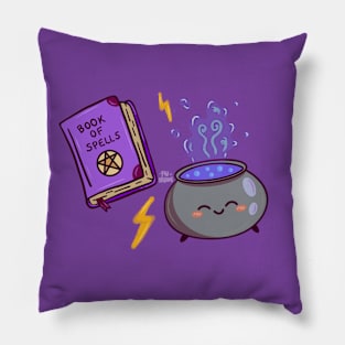 Book and cauldron Pillow