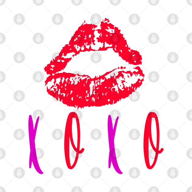 XOXO RED LIPS by CanCreate