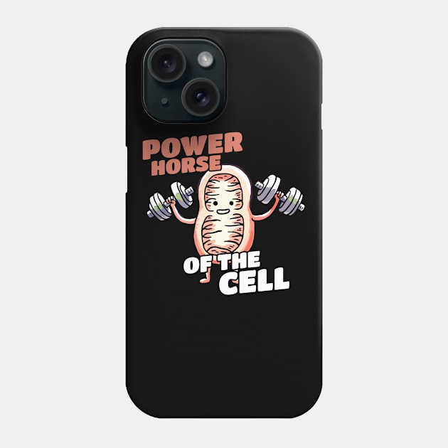 Power Horse of the Cell Biologist Design Phone Case by DoodleDashDesigns