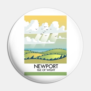 Newport Isle of wight travel poster Pin