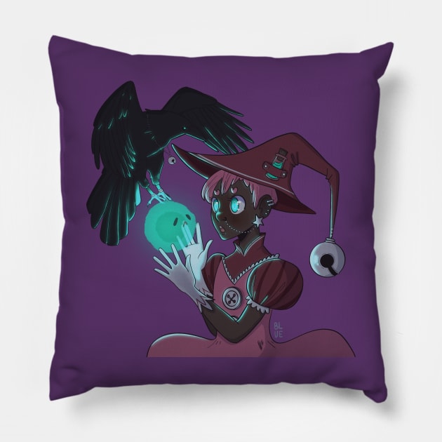 Magical girl witch Pillow by kasumiblu