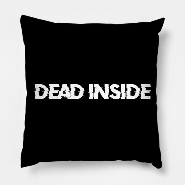 Dead Inside Pillow by AlienClownThings