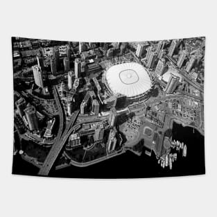 BC Place Aerial Photograph Tapestry