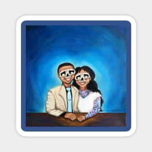 Couple Painting Magnet