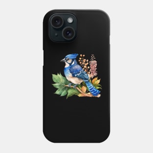 Watercolor Blue Jay Phone Case