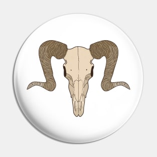 ram skull Pin