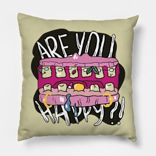 Creepy mouth Pillow