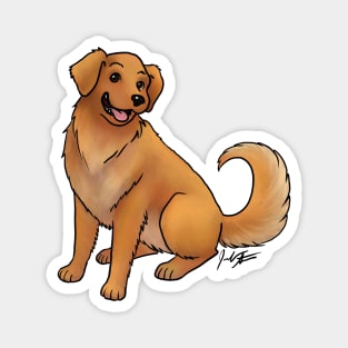 Dog - Golden Retriever - Red Gold Magnet