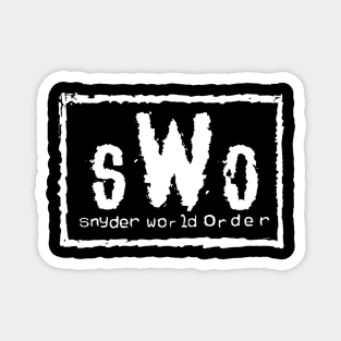 Snyder World Order (sWo - White Logo) Magnet