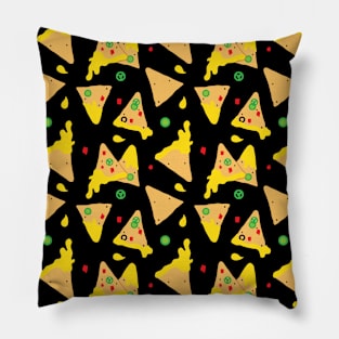 Cheesy Nachos Food Pattern Pillow