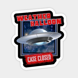 Weather Balloon UFO Case Closed Magnet