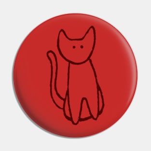 Red Cat Pin