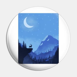 Winter Moon Pin