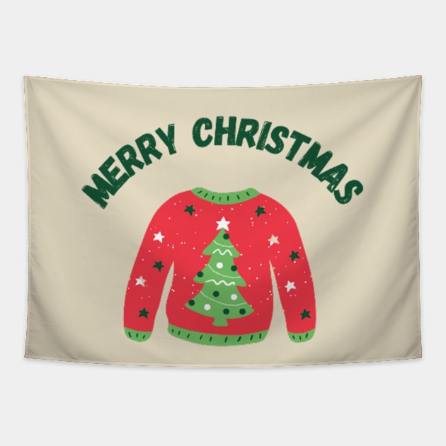 Merry Christmas Tapestry by Artistic Design