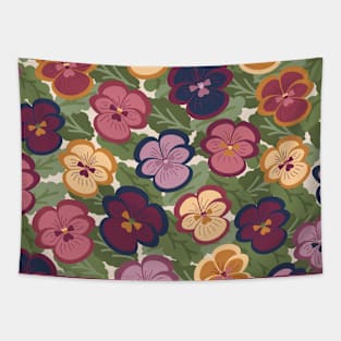 Pansies Galore Tapestry