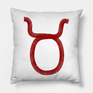 Red Taurus Pillow